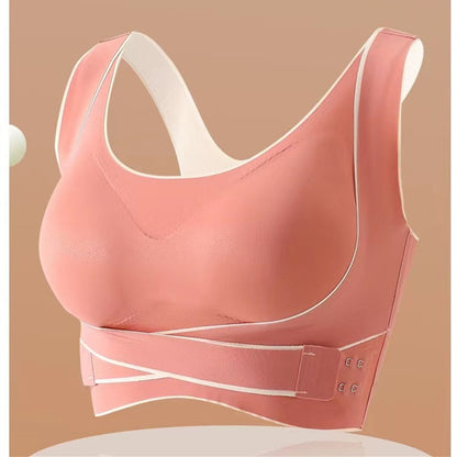 Women's Shockproof Gathering Anti-sagging Beautiful Back Fitness Yoga Vest No Steel Ring Bra
