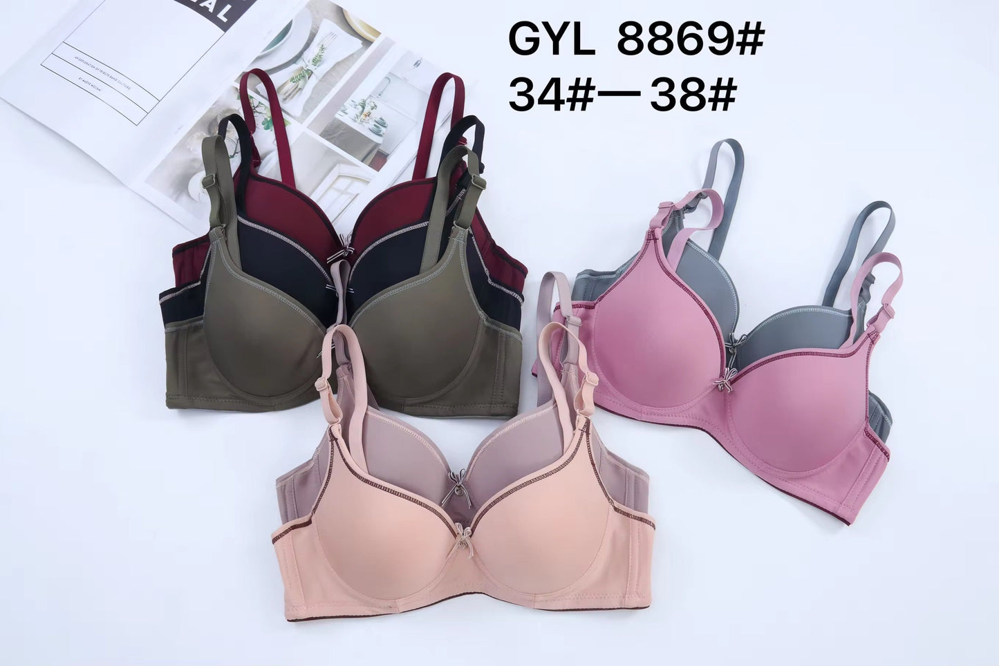 Fashion Double Padded Push-up Bra