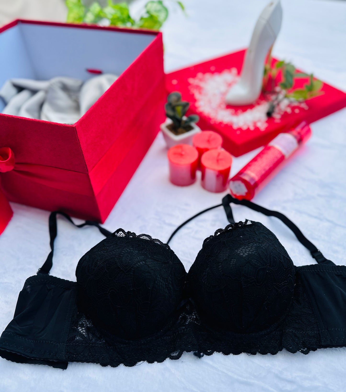 Bold Flowered Bra Set