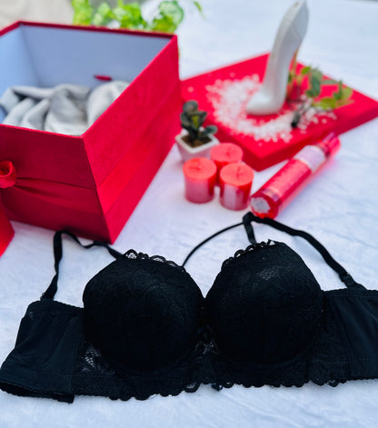 Bold Flowered Bra Set
