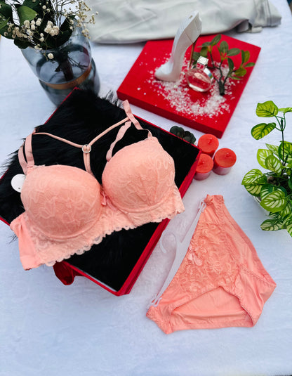 Bold Flowered Bra Set